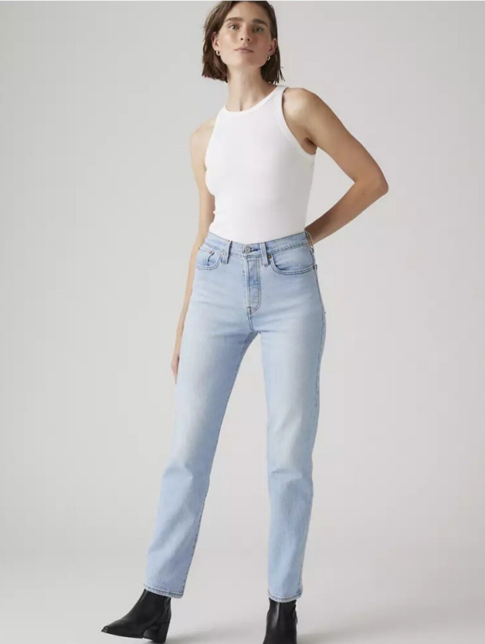 Levi's Wedgie Straight Blue Washed Jeans